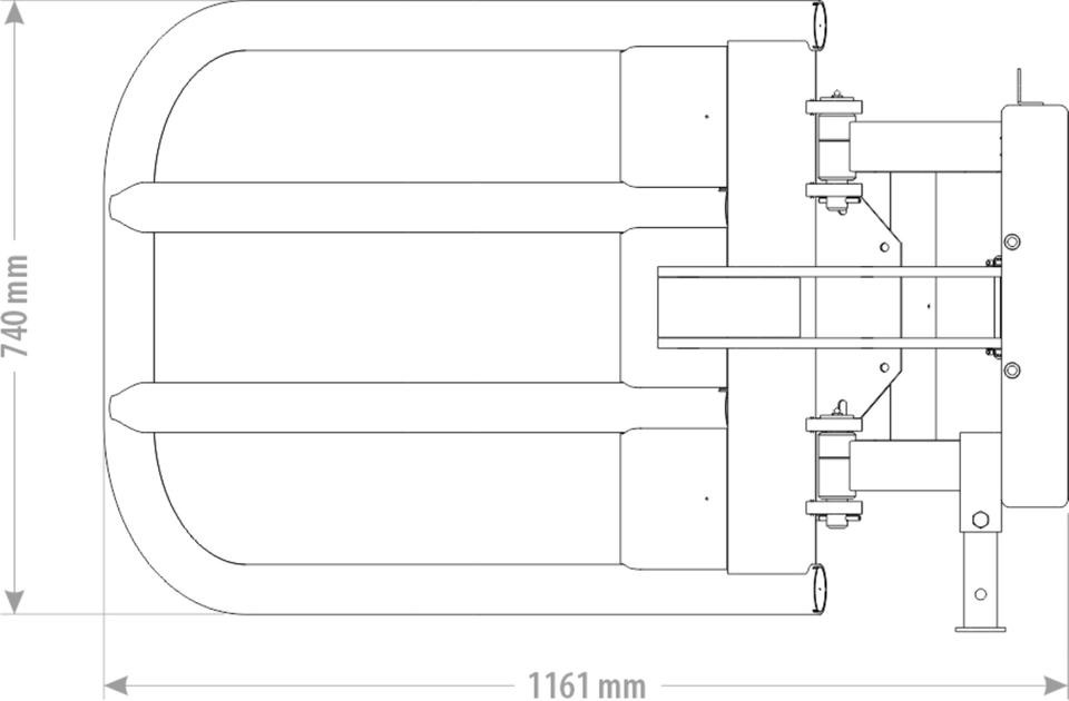 Ballenzange Rundbellenzange Silozange Frontlader Euro Fendt - Σφιγκτήρας: φωτογραφία 2 Ballenzange Rundbellenzange Silozange Frontlader Euro Fendt - Σφιγκτήρας: φωτογραφία 2