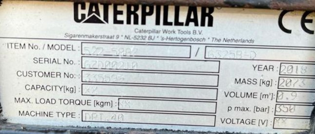 CATERPILLAR Sortiergreifer 325 B D Anbaugeräte Baumaschinen Sortiergreifer 900Ltr. für Maschine 25-50to - Κατασκευή μηχανήματα: φωτογραφία 3 CATERPILLAR Sortiergreifer 325 B D Anbaugeräte Baumaschinen Sortiergreifer 900Ltr. für Maschine 25-50to - Κατασκευή μηχανήματα: φωτογραφία 3