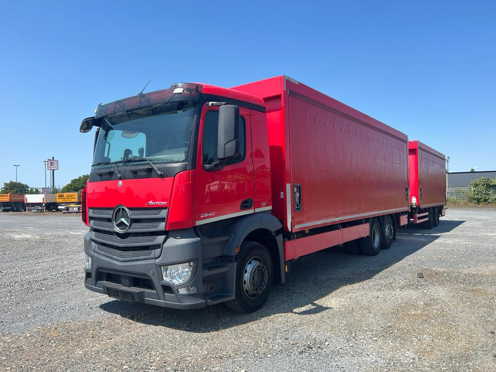 MERCEDES-BENZ Antos 2540 L 6x2 Pritsche LBW Coca Cola, 8,2m Getränke - Φορτηγό μουσαμάς: φωτογραφία 1 MERCEDES-BENZ Antos 2540 L 6x2 Pritsche LBW Coca Cola, 8,2m Getränke - Φορτηγό μουσαμάς: φωτογραφία 1