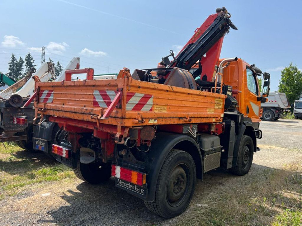 Mercedes-Benz Unimog U20 2-Achs Allradkipper Kran Palfinger Kr - Φορτηγό ανατρεπόμενο, Φορτηγό με γερανό: φωτογραφία 4 Mercedes-Benz Unimog U20 2-Achs Allradkipper Kran Palfinger Kr - Φορτηγό ανατρεπόμενο, Φορτηγό με γερανό: φωτογραφία 4