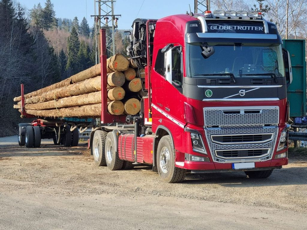 Φορτηγό ξυλείας, Φορτηγό με γερανό Volvo FH FH16 650 Holztransporter Langholz: φωτογραφία 1
