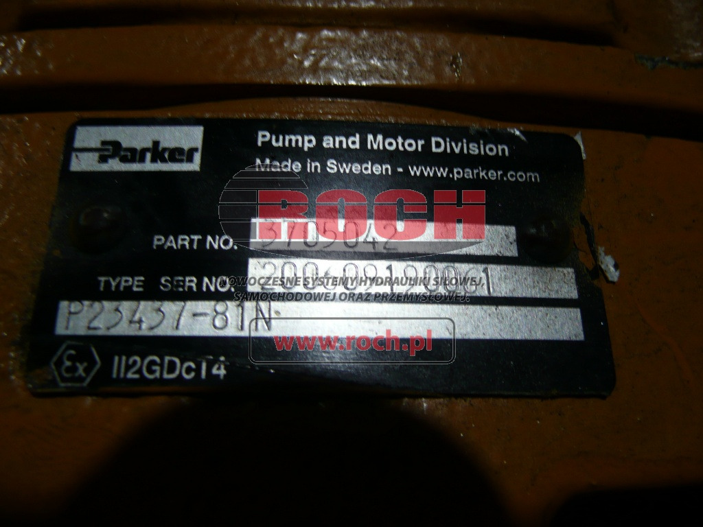 PARKER P23437-81N 3705042 - Υδραυλικός κινητήρας: φωτογραφία 2 PARKER P23437-81N 3705042 - Υδραυλικός κινητήρας: φωτογραφία 2