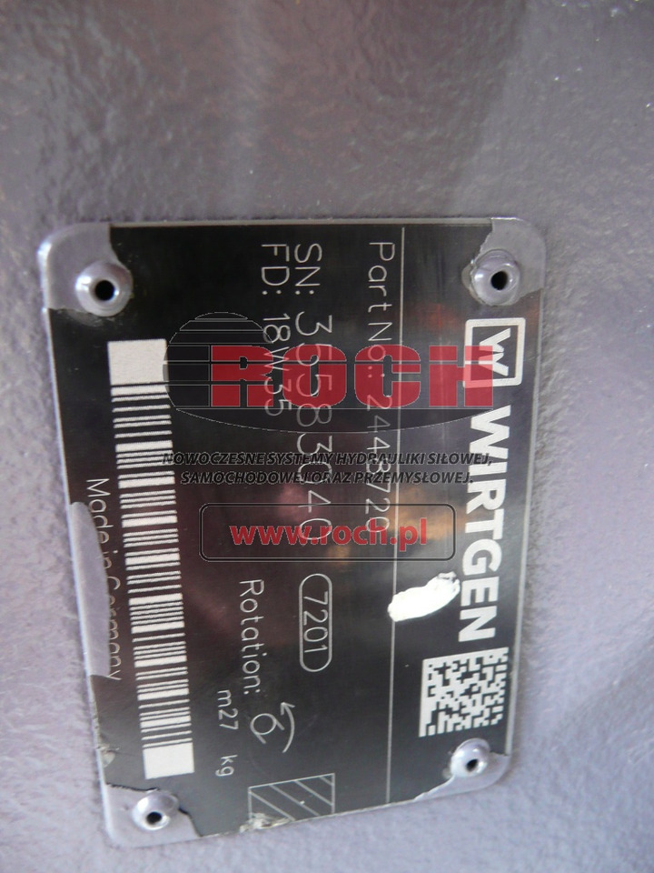 WIRTGEN 2448720 - Υδραυλική αντλία: φωτογραφία 2 WIRTGEN 2448720 - Υδραυλική αντλία: φωτογραφία 2