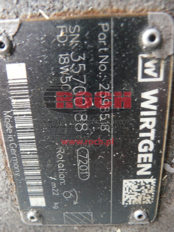 WIRTGEN 2598518 - Υδραυλική αντλία: φωτογραφία 2 WIRTGEN 2598518 - Υδραυλική αντλία: φωτογραφία 2