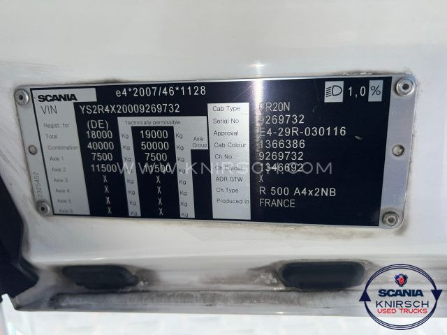 Τράκτορας Scania R 500 A4x2NB: φωτογραφία 6