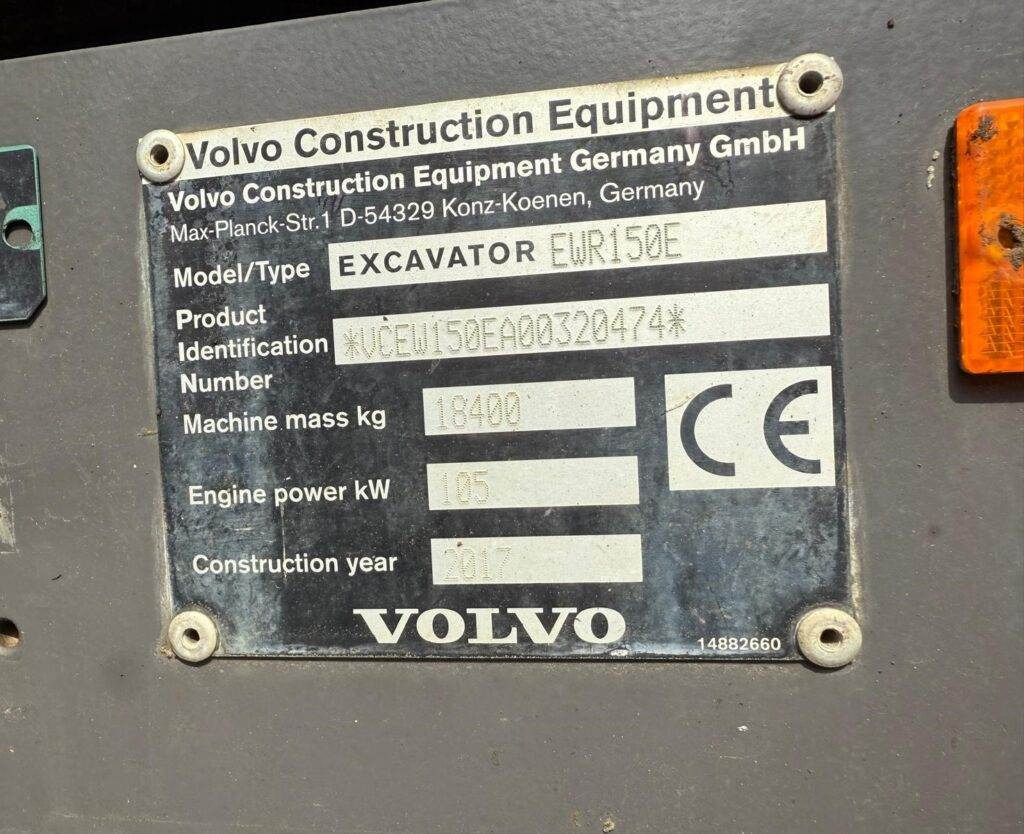 Τροχοφόρος εκσκαφέας Volvo EWR150E: φωτογραφία 24