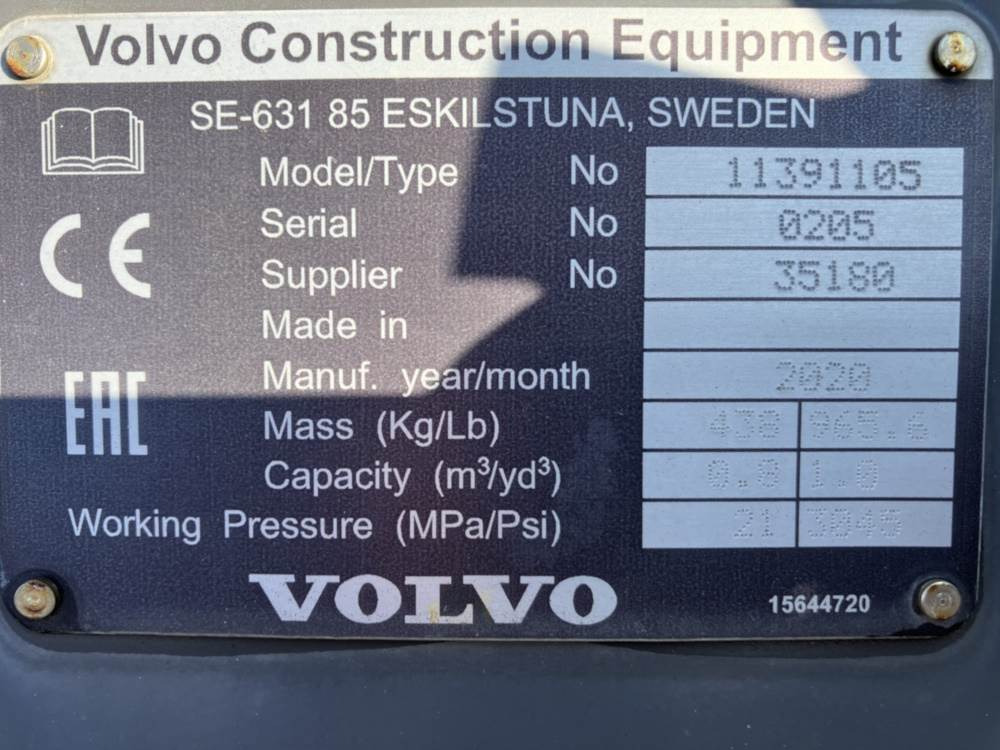 Volvo Klappschaufel mit Messer -P Aufnahme - Κουβας: φωτογραφία 5 Volvo Klappschaufel mit Messer -P Aufnahme - Κουβας: φωτογραφία 5