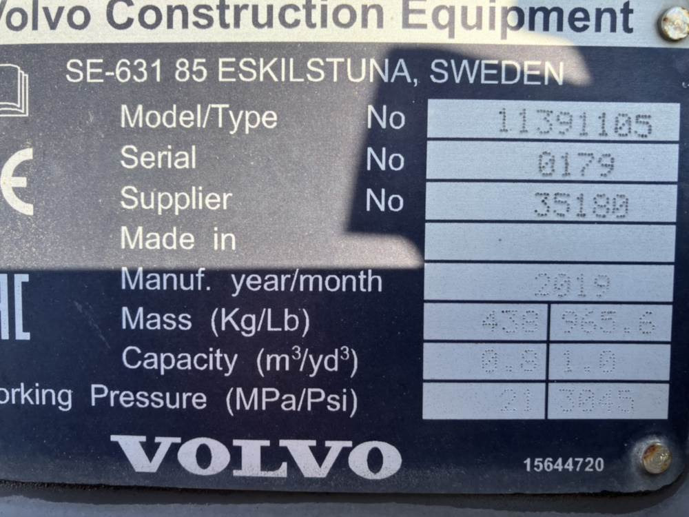 Volvo Klappschaufel mit Messer TPZ - Κουβας: φωτογραφία 5 Volvo Klappschaufel mit Messer TPZ - Κουβας: φωτογραφία 5