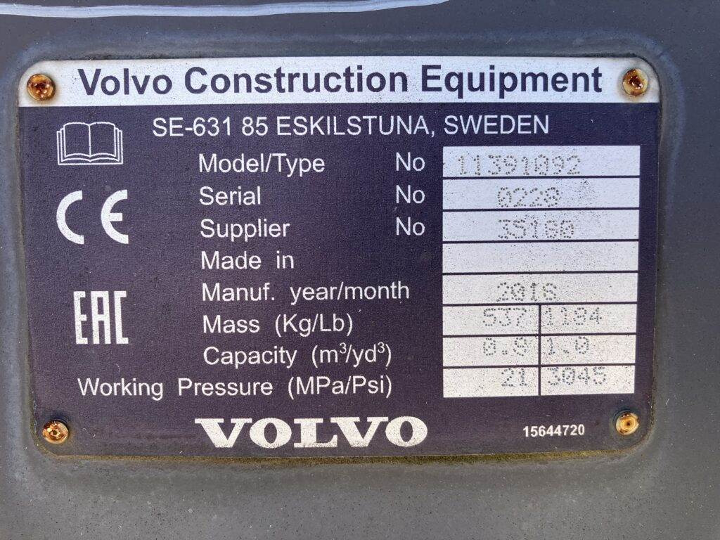 Volvo Klappschaufel mit Zähnen TPZ - Κουβας: φωτογραφία 5 Volvo Klappschaufel mit Zähnen TPZ - Κουβας: φωτογραφία 5