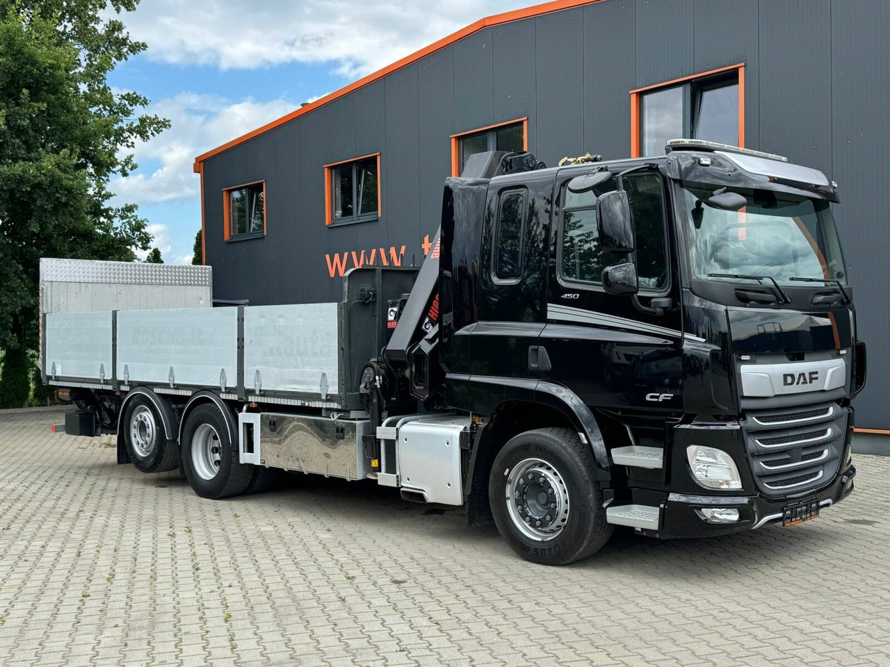 DAF CF 450 FAN 6x2 Pritsche mit Kran HIAB 188 E-6 - Φορτηγό με γερανό: φωτογραφία 4 DAF CF 450 FAN 6x2 Pritsche mit Kran HIAB 188 E-6 - Φορτηγό με γερανό: φωτογραφία 4