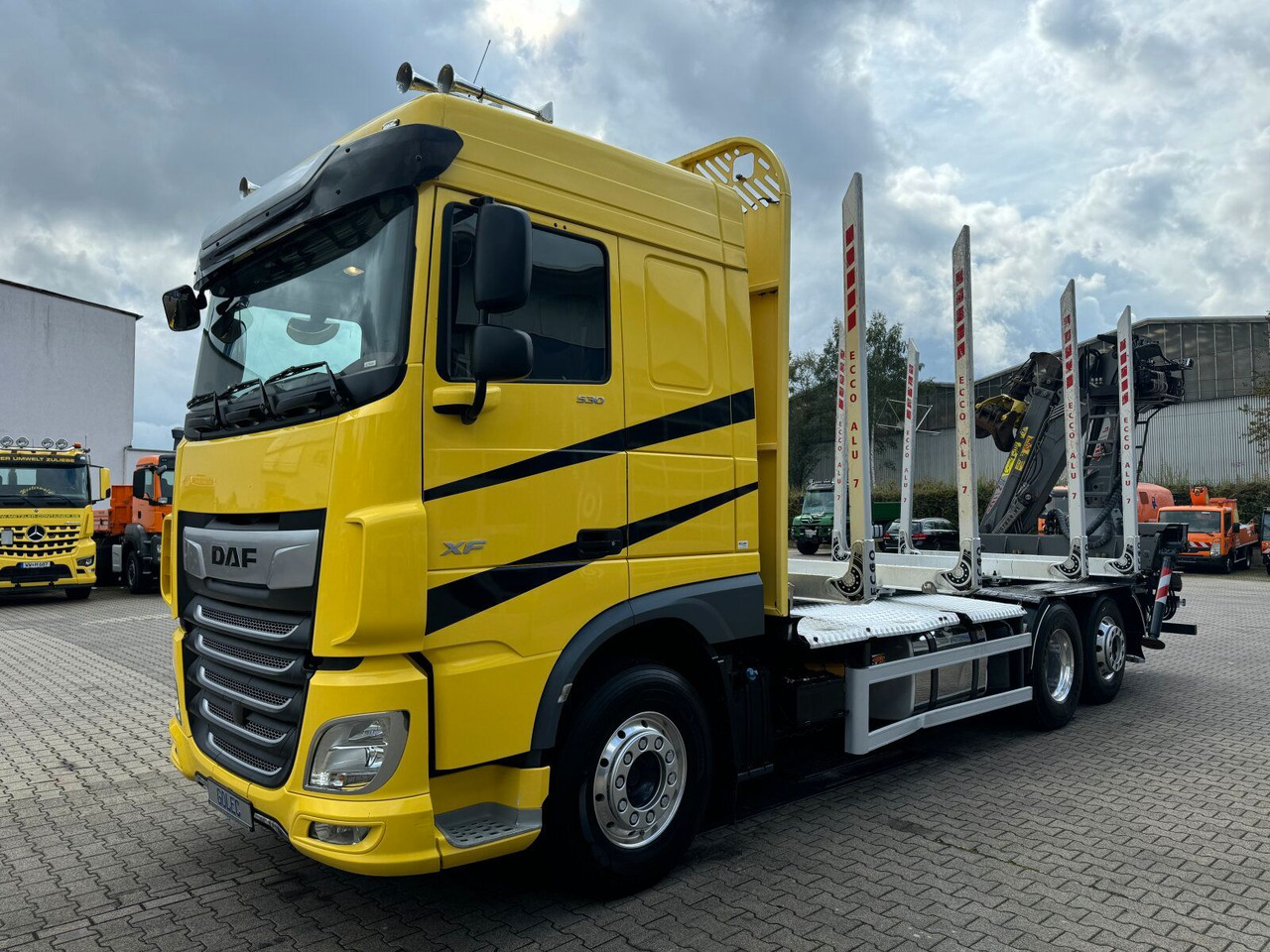 DAF XF 530 6x2 Holztransport Kran PENZ 15Z9.50 *Anh. - Φορτηγό ξυλείας, Φορτηγό με γερανό: φωτογραφία 3 DAF XF 530 6x2 Holztransport Kran PENZ 15Z9.50 *Anh. - Φορτηγό ξυλείας, Φορτηγό με γερανό: φωτογραφία 3