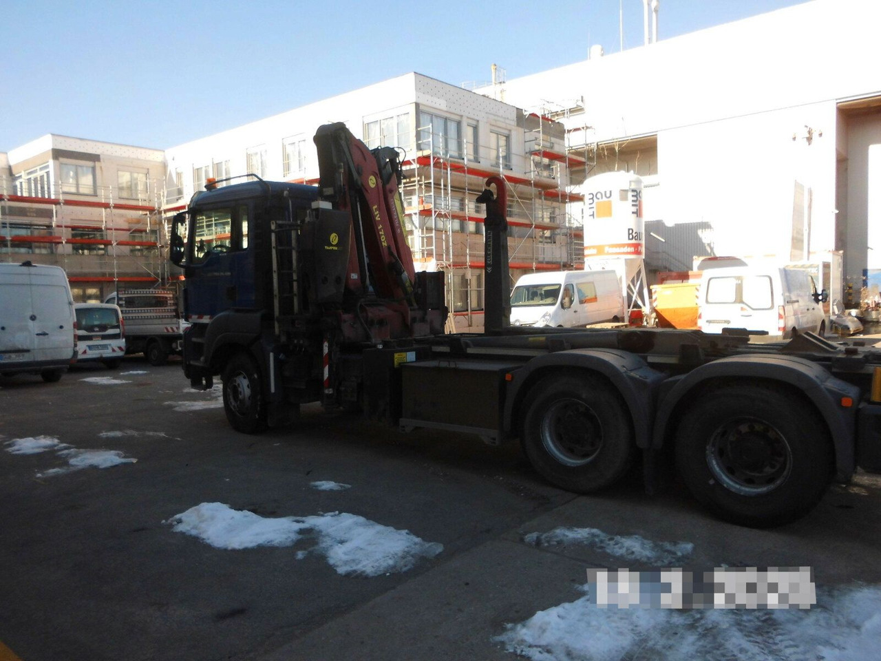 MAN TGS 28.480 6x4 Abrollkipper + Kran bis 4,63 T - Φορτηγό φόρτωσης γάντζου, Φορτηγό με γερανό: φωτογραφία 4 MAN TGS 28.480 6x4 Abrollkipper + Kran bis 4,63 T - Φορτηγό φόρτωσης γάντζου, Φορτηγό με γερανό: φωτογραφία 4