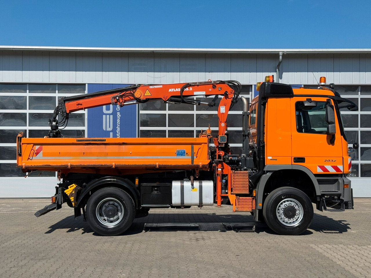 Mercedes-Benz ACTROS 2044 4x4 Kipper Kran ATLAS 65.2 A2L - Φορτηγό ανατρεπόμενο, Φορτηγό με γερανό: φωτογραφία 3 Mercedes-Benz ACTROS 2044 4x4 Kipper Kran ATLAS 65.2 A2L - Φορτηγό ανατρεπόμενο, Φορτηγό με γερανό: φωτογραφία 3
