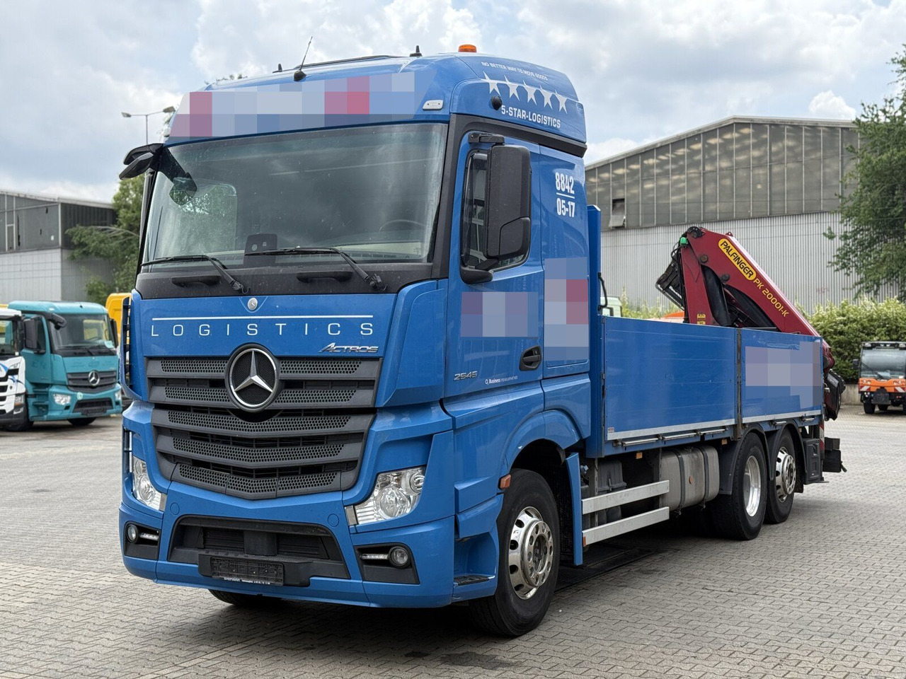 Φορτηγό με γερανό Mercedes-Benz ACTROS 2545 6x2 Pritsche Kran Palfinger PK20001K: φωτογραφία 6