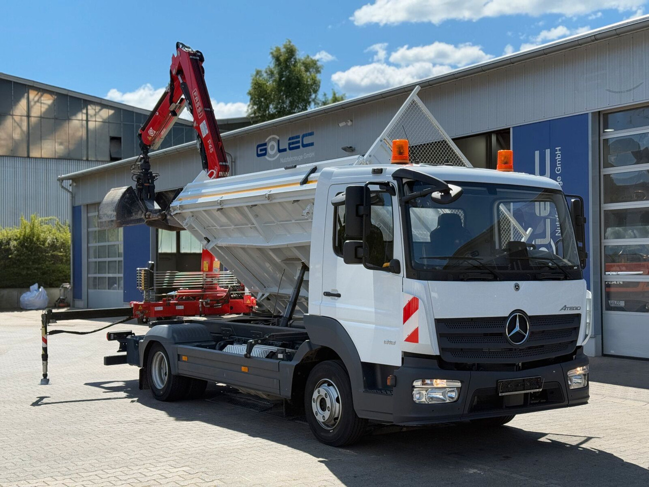 Mercedes-Benz ATEGO 818 4x2 Euro 6 Kipper Kran FASSI F65B.0.22 - Όχημα με ανατρεπομενη καροτσα: φωτογραφία 2 Mercedes-Benz ATEGO 818 4x2 Euro 6 Kipper Kran FASSI F65B.0.22 - Όχημα με ανατρεπομενη καροτσα: φωτογραφία 2
