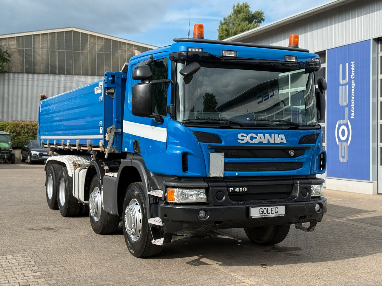 Scania P 410 8x4 Dreiseitenkipper DAUTEL - Φορτηγό ανατρεπόμενο: φωτογραφία 1 Scania P 410 8x4 Dreiseitenkipper DAUTEL - Φορτηγό ανατρεπόμενο: φωτογραφία 1