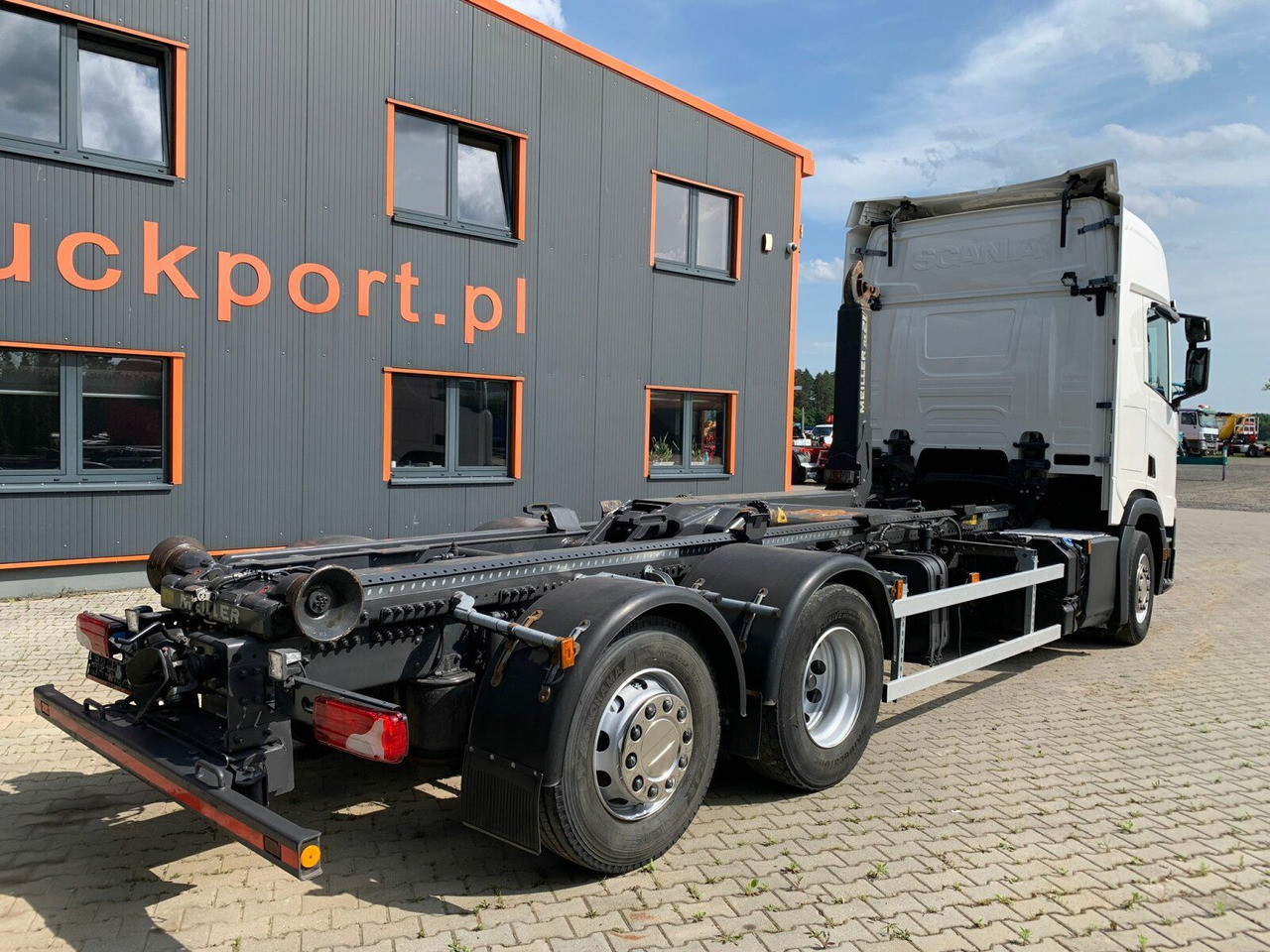 Scania R450 6x2 Abrollkipper MEILLER*Lenkachse Retarder - Φορτηγό φόρτωσης γάντζου: φωτογραφία 5 Scania R450 6x2 Abrollkipper MEILLER*Lenkachse Retarder - Φορτηγό φόρτωσης γάντζου: φωτογραφία 5