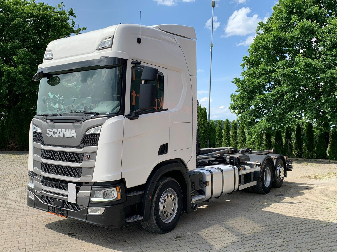 Scania R450 6x2 Abrollkipper MEILLER*Lenkachse Retarder - Φορτηγό φόρτωσης γάντζου: φωτογραφία 2 Scania R450 6x2 Abrollkipper MEILLER*Lenkachse Retarder - Φορτηγό φόρτωσης γάντζου: φωτογραφία 2