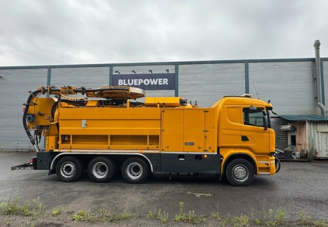 Όχημα εκκένωσης βόθρων Scania R500 8x4 Kanalreiniger Kombi MÜLLER Canalmaster: φωτογραφία 9