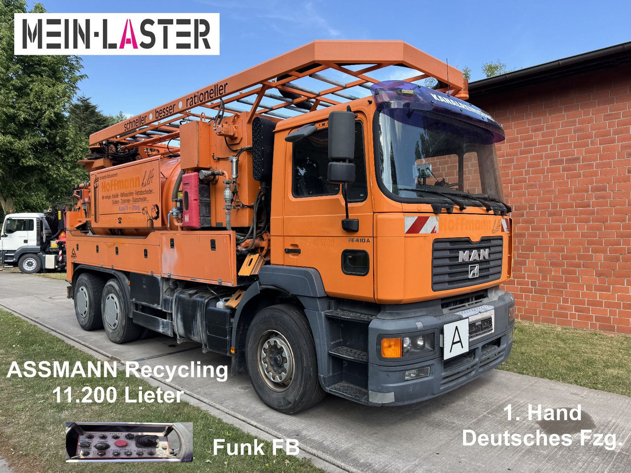 MAN FE 410 Assmann Saug HD Spüler Recycling + FB. - Όχημα εκκένωσης βόθρων: φωτογραφία 1 MAN FE 410 Assmann Saug HD Spüler Recycling + FB. - Όχημα εκκένωσης βόθρων: φωτογραφία 1