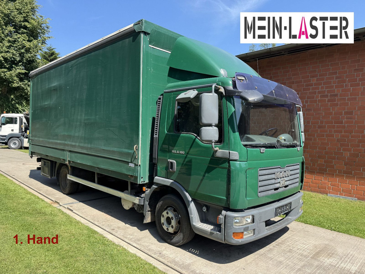 MAN TGL 8.180 2x AHK 1. Hand Edschaplane R+L - Επαγγελματικό αυτοκίνητο με μουσαμά: φωτογραφία 1 MAN TGL 8.180 2x AHK 1. Hand Edschaplane R+L - Επαγγελματικό αυτοκίνητο με μουσαμά: φωτογραφία 1