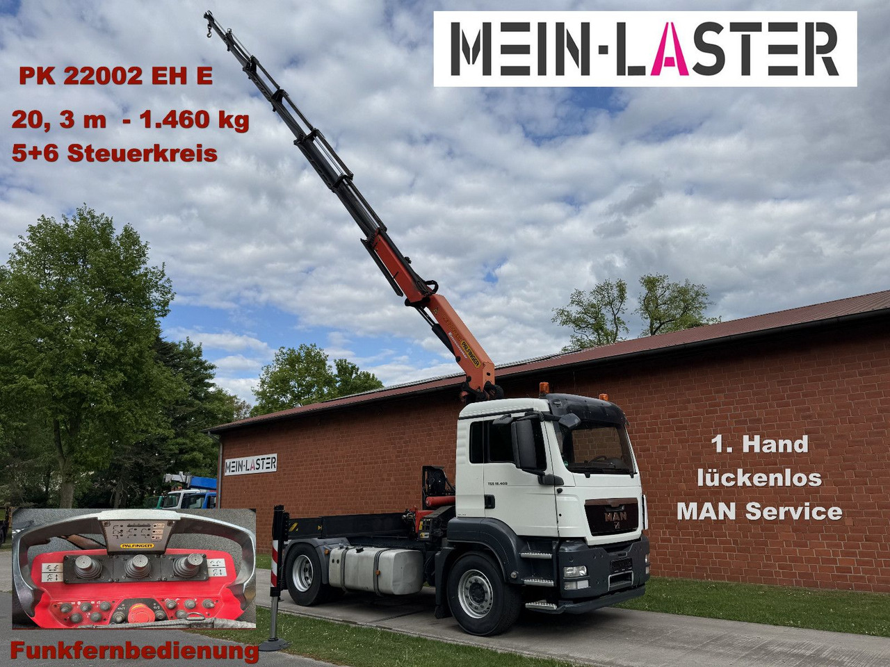MAN TGS 18.400 PK 22002-E 20 m- 5.550kg + 5/6 Steuer - Φορτηγό με γερανό: φωτογραφία 1 MAN TGS 18.400 PK 22002-E 20 m- 5.550kg + 5/6 Steuer - Φορτηγό με γερανό: φωτογραφία 1