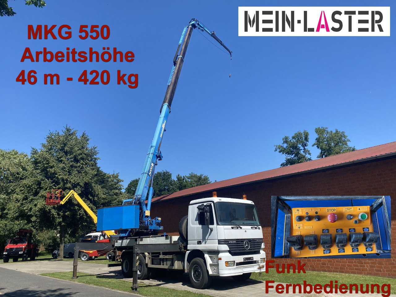Mercedes-Benz 3335 V6 MKG 550 Ta2-a2 -46m 420 kg Funk - Φορτηγό με γερανό: φωτογραφία 1 Mercedes-Benz 3335 V6 MKG 550 Ta2-a2 -46m 420 kg Funk - Φορτηγό με γερανό: φωτογραφία 1