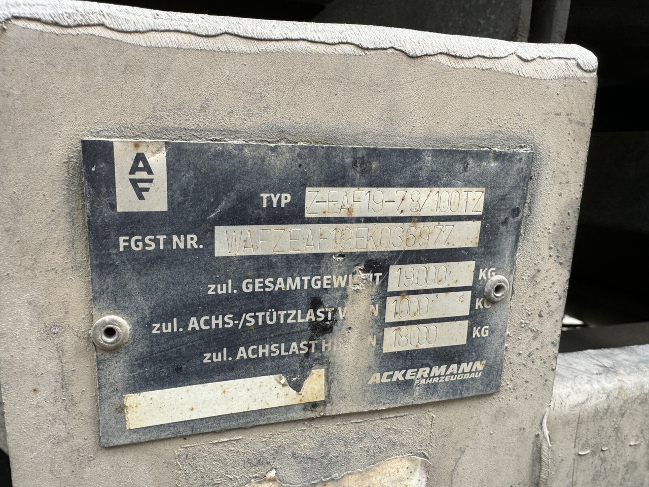 Ackermann Z-EAF 19-7,8/100TZ Z-EAF 19-7,8/100TZ, Verzinkt - Ρυμούλκα κόφα: φωτογραφία 3 Ackermann Z-EAF 19-7,8/100TZ Z-EAF 19-7,8/100TZ, Verzinkt - Ρυμούλκα κόφα: φωτογραφία 3