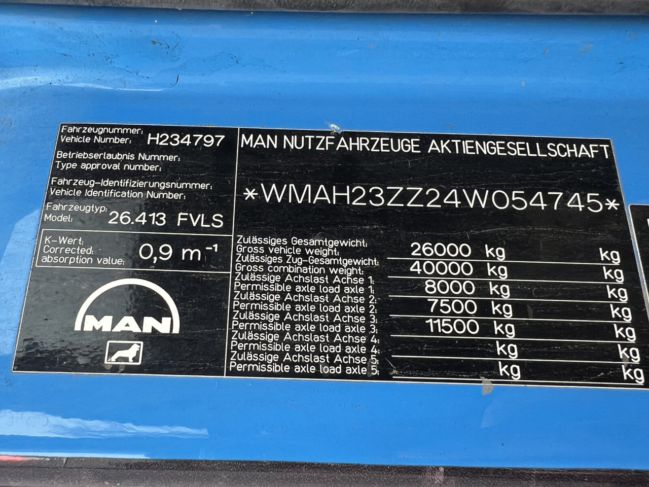 Φορτηγό καδοφόρος φορτωτής MAN TGA 26.410 6X2/4 BL Motorschaden! TGA 26.410 6X2/4 BL, Vorlauf Lenk-Liftachse, Meiller Tele.: φωτογραφία 13 Φορτηγό καδοφόρος φορτωτής MAN TGA 26.410 6X2/4 BL Motorschaden! TGA 26.410 6X2/4 BL, Vorlauf Lenk-Liftachse, Meiller Tele.: φωτογραφία 13