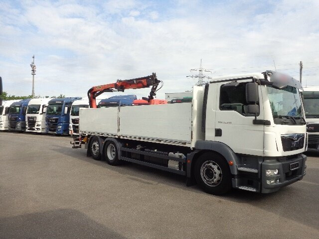 MAN TGM 26.340 6x2-4 LL TGM 26.340 6x2-4 LL,Lenk-Liftachse, Heckkran, Palfinger PK 11.001, faltbar, - Φορτηγό με γερανό, Φορτηγό με ανοιχτή καρότσα: φωτογραφία 1 MAN TGM 26.340 6x2-4 LL TGM 26.340 6x2-4 LL,Lenk-Liftachse, Heckkran, Palfinger PK 11.001, faltbar, - Φορτηγό με γερανό, Φορτηγό με ανοιχτή καρότσα: φωτογραφία 1