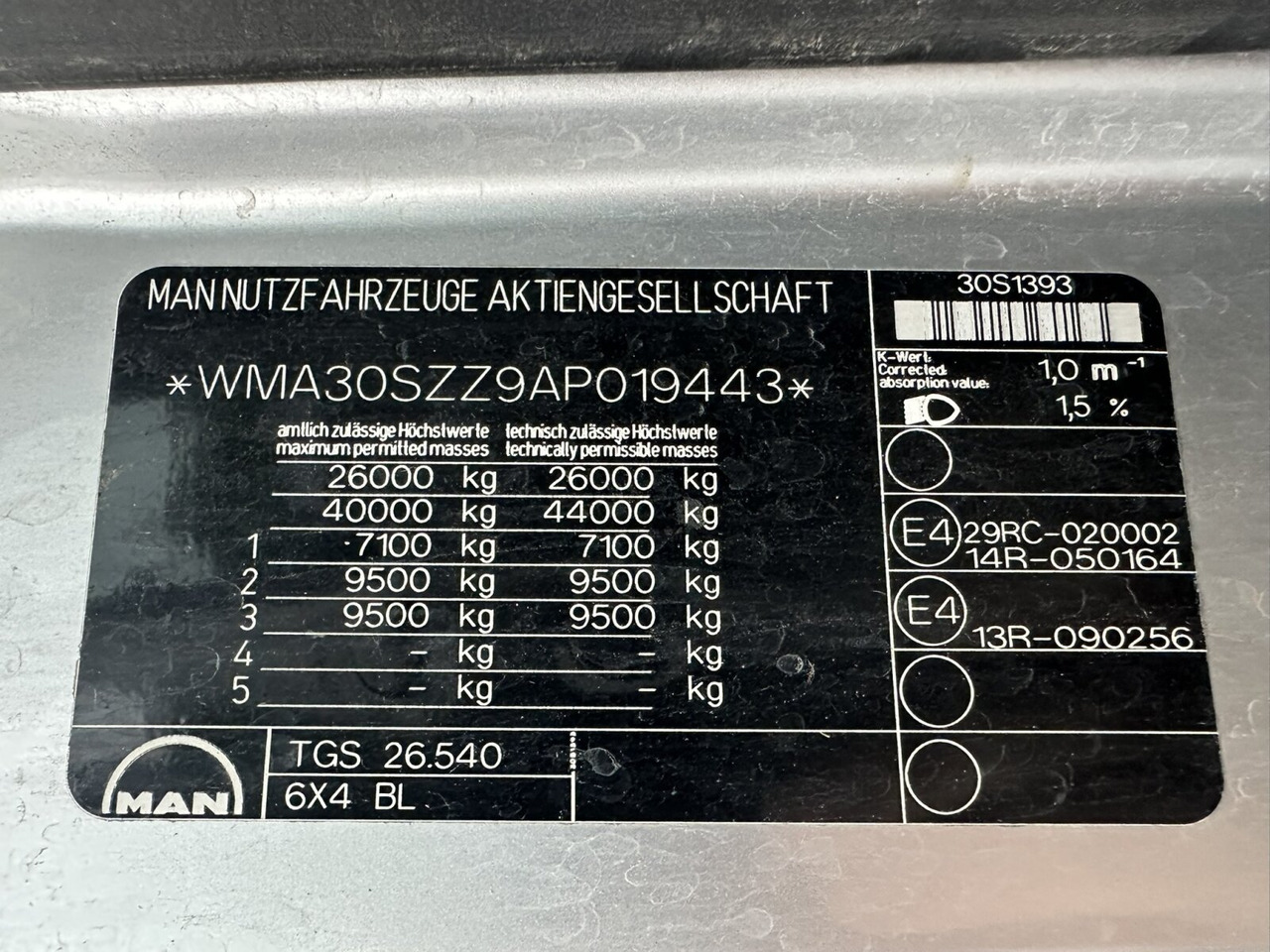 MAN TGS 26.540 6x4 BL TGS 26.540 6x4 BL, Bordmatik, Retarder, Meiller - Φορτηγό ανατρεπόμενο: φωτογραφία 5 MAN TGS 26.540 6x4 BL TGS 26.540 6x4 BL, Bordmatik, Retarder, Meiller - Φορτηγό ανατρεπόμενο: φωτογραφία 5