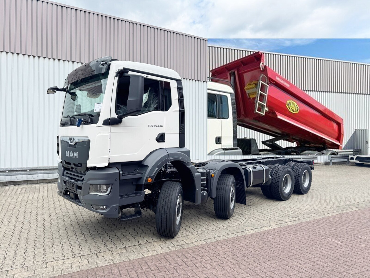 MAN TGS 35.480 8x8 BB CH TGS 35.480 8x8 BB CH, Meiller Stahlmulde 18m³ - Ανατρεπόμενο όχημα: φωτογραφία 1 MAN TGS 35.480 8x8 BB CH TGS 35.480 8x8 BB CH, Meiller Stahlmulde 18m³ - Ανατρεπόμενο όχημα: φωτογραφία 1