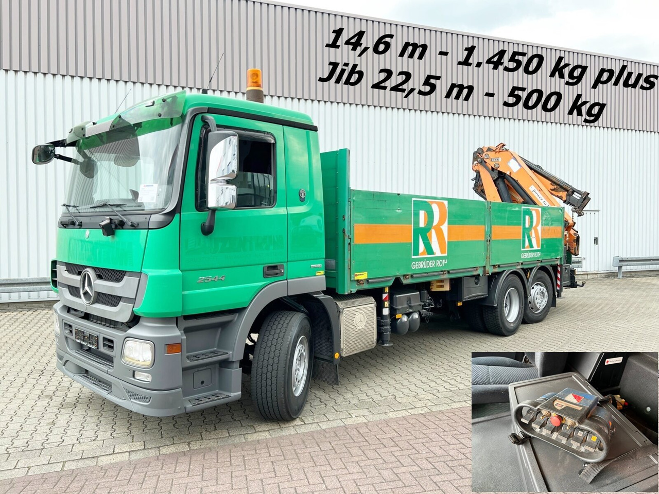 Mercedes-Benz Actros 2544 L 6x2 Actros 2544 L 6x2, Retarder, Lenkachse, Heckkran HMF 3000-K5 + Jip, Funk - Φορτηγό με γερανό, Φορτηγό με ανοιχτή καρότσα: φωτογραφία 1 Mercedes-Benz Actros 2544 L 6x2 Actros 2544 L 6x2, Retarder, Lenkachse, Heckkran HMF 3000-K5 + Jip, Funk - Φορτηγό με γερανό, Φορτηγό με ανοιχτή καρότσα: φωτογραφία 1