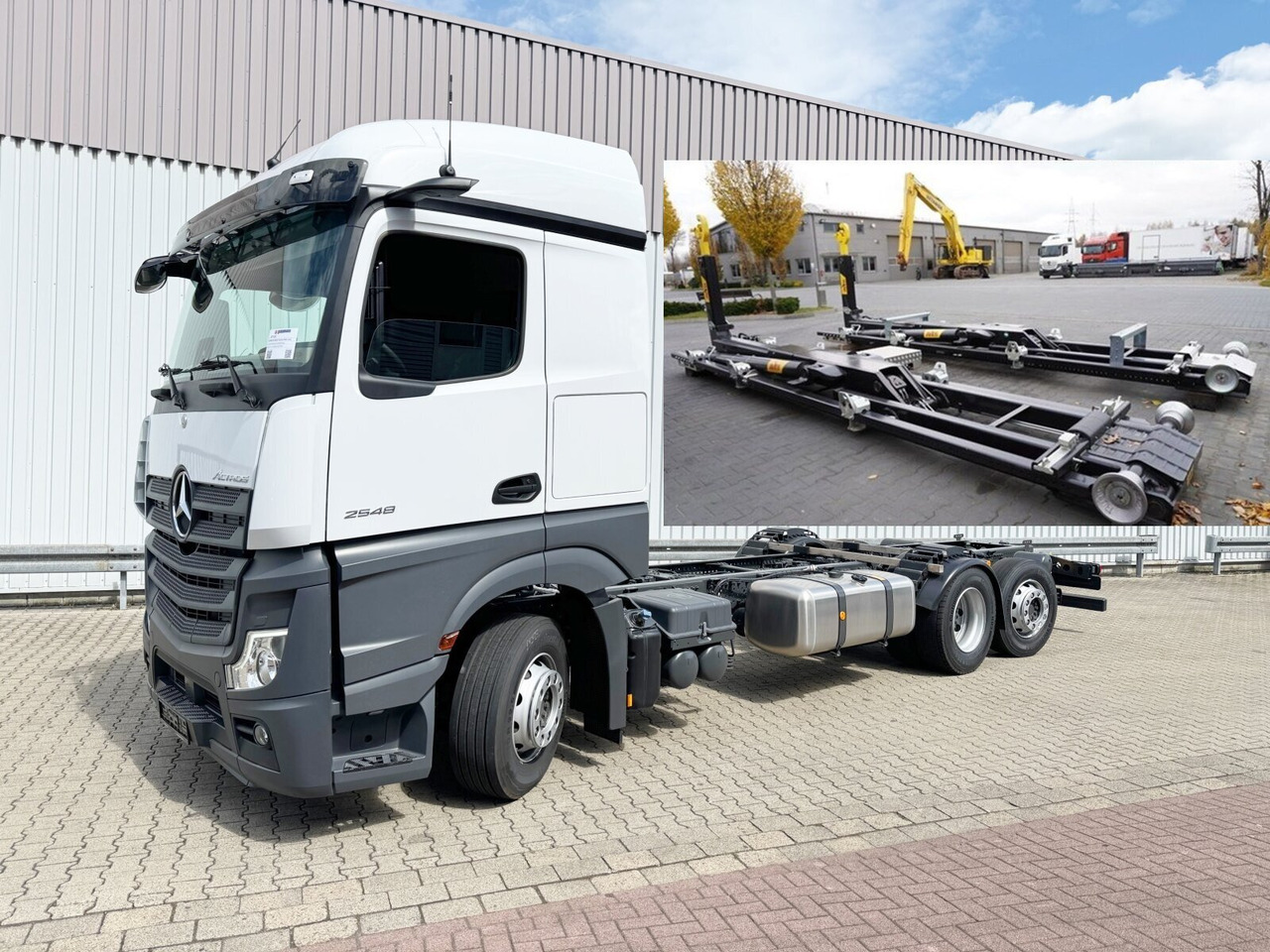 Mercedes-Benz Actros 2548 L 6x2 Actros 2548 L 6x2, Retarder, Lenk-/Liftachse, Navi, MirrorCam, MultimediaCockpit - Φορτηγό φόρτωσης γάντζου: φωτογραφία 1 Mercedes-Benz Actros 2548 L 6x2 Actros 2548 L 6x2, Retarder, Lenk-/Liftachse, Navi, MirrorCam, MultimediaCockpit - Φορτηγό φόρτωσης γάντζου: φωτογραφία 1