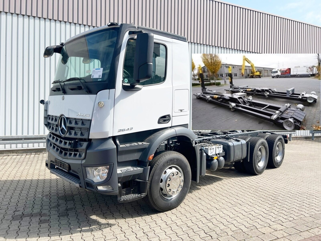 Mercedes-Benz Arocs 2642 K 6x4 Arocs 2642 K 6x4/33 , Retarder, Motorabtrieb - Φορτηγό φόρτωσης γάντζου: φωτογραφία 1 Mercedes-Benz Arocs 2642 K 6x4 Arocs 2642 K 6x4/33 , Retarder, Motorabtrieb - Φορτηγό φόρτωσης γάντζου: φωτογραφία 1