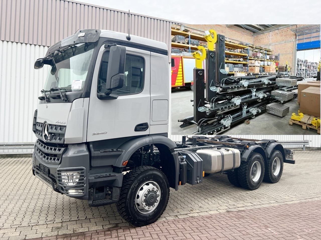 Mercedes-Benz Arocs 3340/46 A 6x6 Arocs 3340/46 A 6x6/39, Grounder - Φορτηγό φόρτωσης γάντζου: φωτογραφία 1 Mercedes-Benz Arocs 3340/46 A 6x6 Arocs 3340/46 A 6x6/39, Grounder - Φορτηγό φόρτωσης γάντζου: φωτογραφία 1