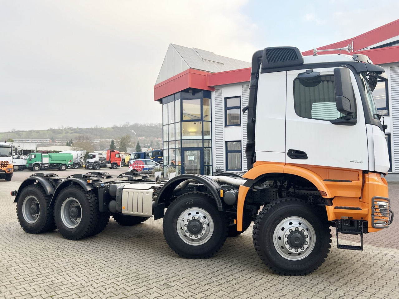 Καινούριο Ανατρεπόμενο όχημα Mercedes-Benz Arocs 4151 AK 8x8/4 Arocs 4151 AK 8x8/4, Grounder, Meiller Stahlmulde 18m³: φωτογραφία 10