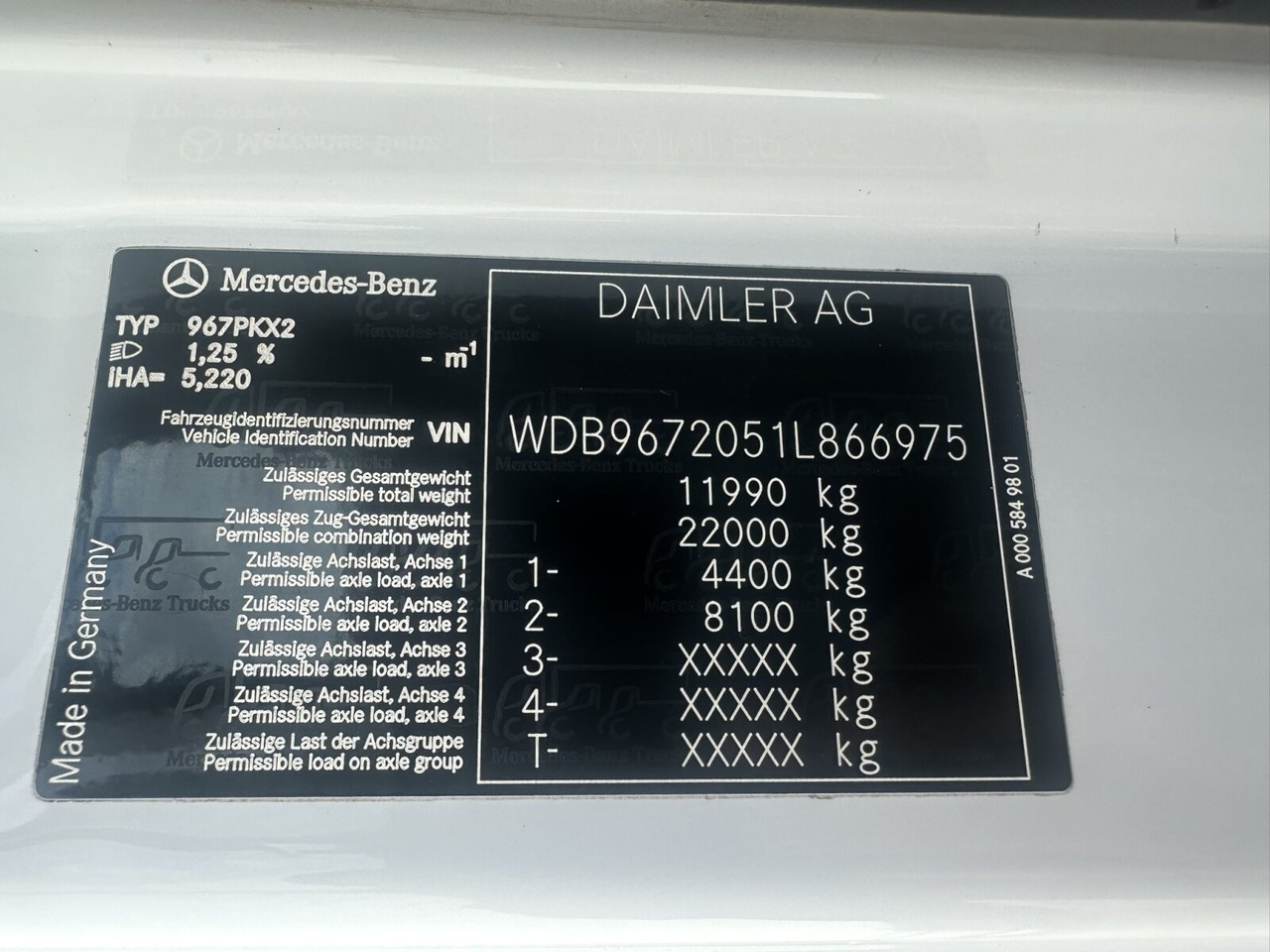 Mercedes-Benz Atego 1223 K 4x2 Atego 1223 K 4x2, AHK-Öl - Φορτηγό ανατρεπόμενο: φωτογραφία 4 Mercedes-Benz Atego 1223 K 4x2 Atego 1223 K 4x2, AHK-Öl - Φορτηγό ανατρεπόμενο: φωτογραφία 4