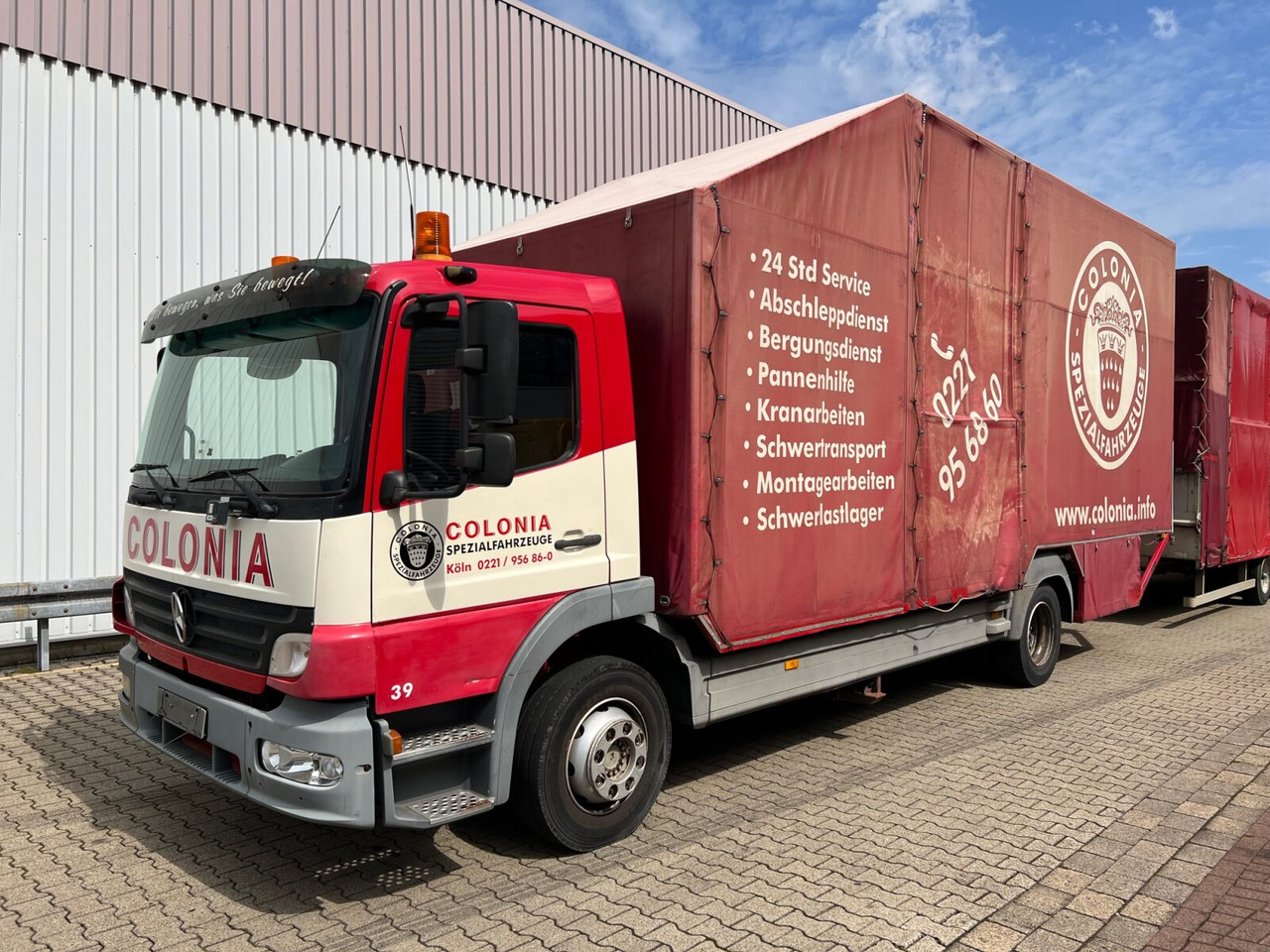 Mercedes-Benz Atego 1223 L 4x2 Atego 1223 L 4x2, Kompl. Zug, Lift- & Schiebeplateau, Funk - Φορτηγό αυτοκινητάμαξα: φωτογραφία 1 Mercedes-Benz Atego 1223 L 4x2 Atego 1223 L 4x2, Kompl. Zug, Lift- & Schiebeplateau, Funk - Φορτηγό αυτοκινητάμαξα: φωτογραφία 1