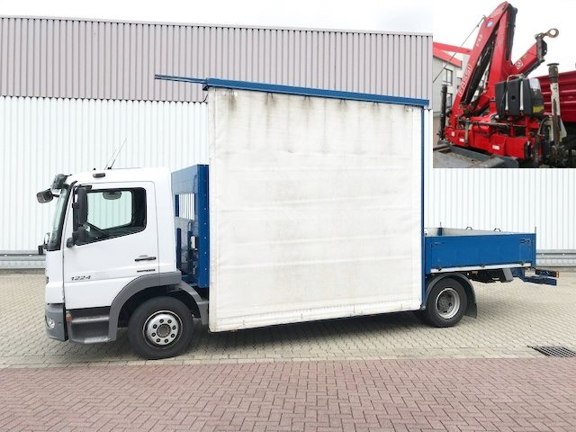Mercedes-Benz Atego 1224 L 4x2 Atego 1224 L 4x2 Glastransporter, gegen Aufpreis Heckkran Fassi F95A21 - Φορτηγό με ανοιχτή καρότσα, Φορτηγό με γερανό: φωτογραφία 1 Mercedes-Benz Atego 1224 L 4x2 Atego 1224 L 4x2 Glastransporter, gegen Aufpreis Heckkran Fassi F95A21 - Φορτηγό με ανοιχτή καρότσα, Φορτηγό με γερανό: φωτογραφία 1
