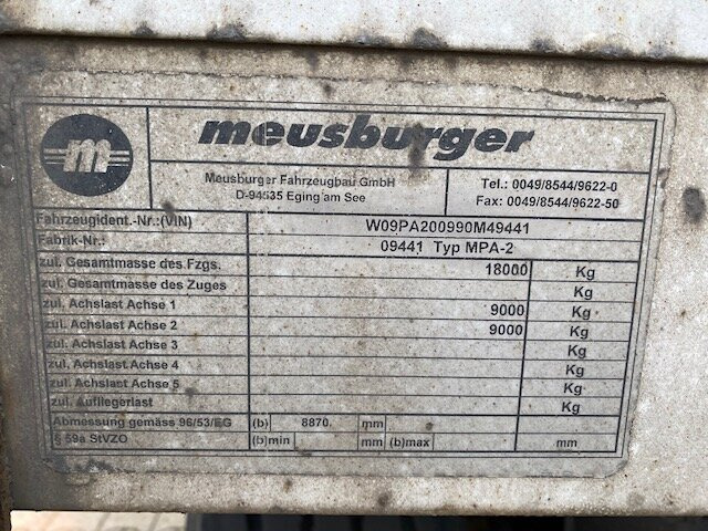 Meusburger MPA-2 MPA-2, Stapleraufnahme - Τρέιλερ πλατφόρμα/ Καρότσα: φωτογραφία 4 Meusburger MPA-2 MPA-2, Stapleraufnahme - Τρέιλερ πλατφόρμα/ Καρότσα: φωτογραφία 4