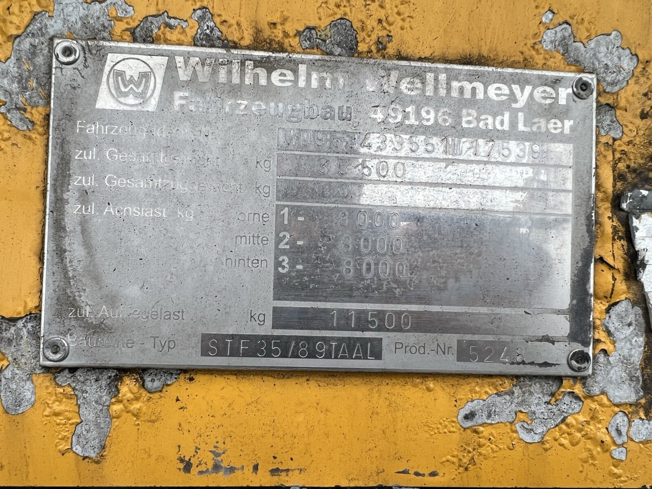 STF 35/89 TA AL Wellmeyer, STF 35/89 TA AL, ca. 25 cbm, ALU, 2xLiftachse - Επικαθήμενο βυτίο: φωτογραφία 3 STF 35/89 TA AL Wellmeyer, STF 35/89 TA AL, ca. 25 cbm, ALU, 2xLiftachse - Επικαθήμενο βυτίο: φωτογραφία 3