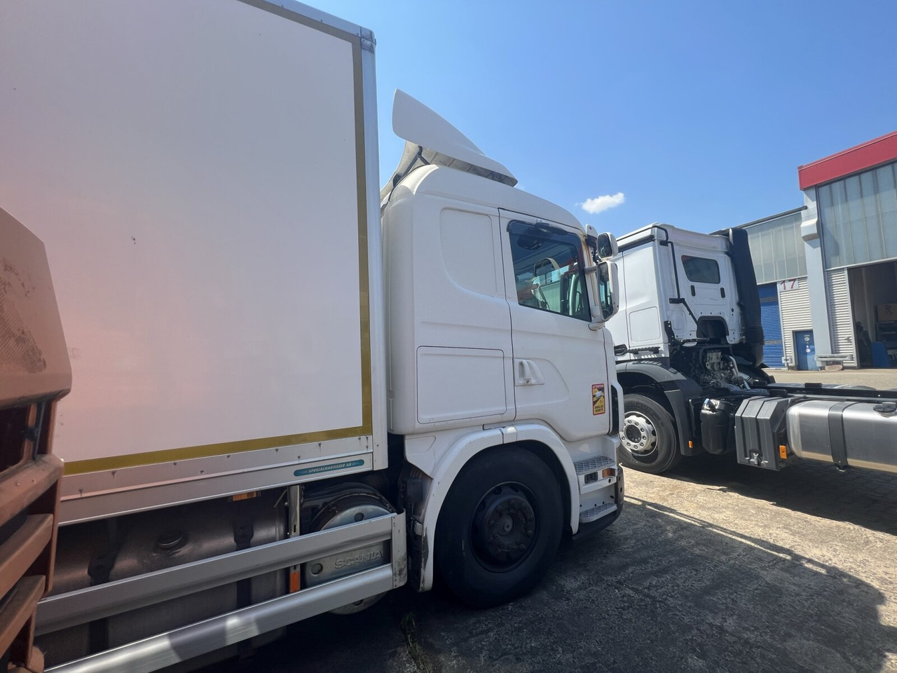 Φορτηγό κόφα Scania G420 6x2, ERSATZTEILSPENDER! G420 6x2, Liftachse, Hiab LBW, Motor defekt!: φωτογραφία 9