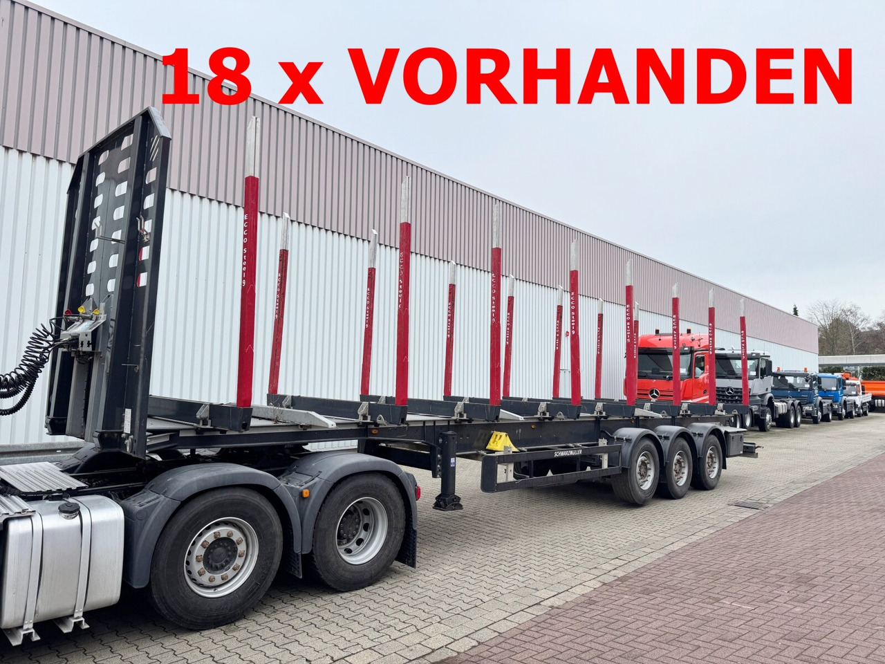 Schwarzmüller 3-Achs Holzauflieger 3-Achs Holzauflieger, Liftachse, MEHRFACH VORHANDEN! - Ημιρυμουλκούμενο μεταφοράς ξυλείας: φωτογραφία 1 Schwarzmüller 3-Achs Holzauflieger 3-Achs Holzauflieger, Liftachse, MEHRFACH VORHANDEN! - Ημιρυμουλκούμενο μεταφοράς ξυλείας: φωτογραφία 1
