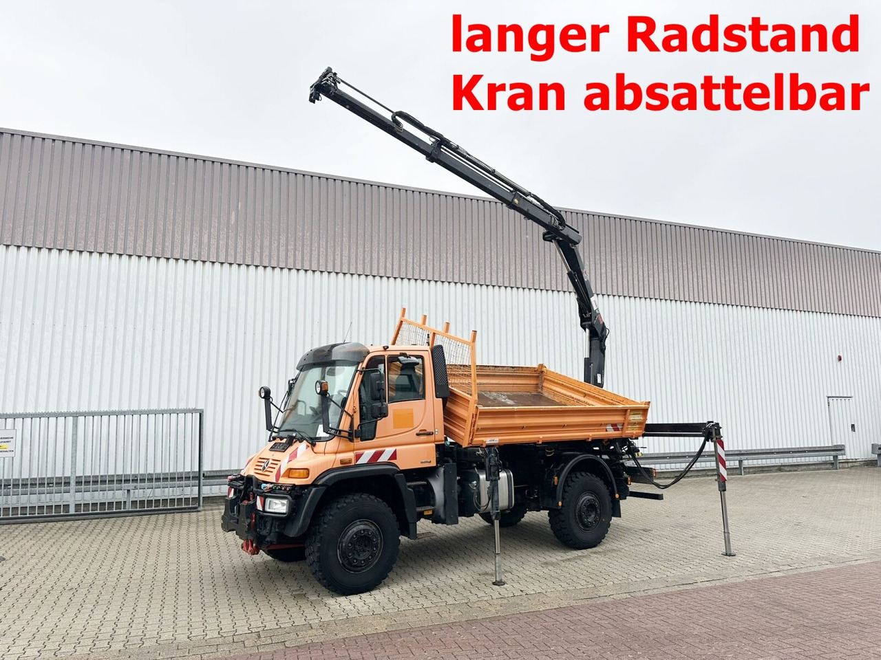 Unimog U500 4x4 U500 4x4 405/40 mit Heckkran Hiab 077-1 HiDuo, absattelbar, Funk - Ελαφρύ επαγγελματικό: φωτογραφία 1 Unimog U500 4x4 U500 4x4 405/40 mit Heckkran Hiab 077-1 HiDuo, absattelbar, Funk - Ελαφρύ επαγγελματικό: φωτογραφία 1
