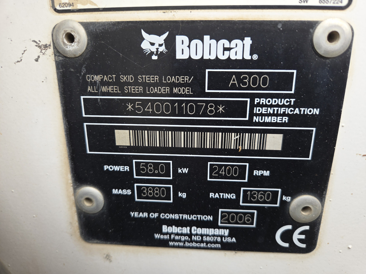 BOBCAT A300 - Φορτωτής πλάγιας ολίσθησης: φωτογραφία 5 BOBCAT A300 - Φορτωτής πλάγιας ολίσθησης: φωτογραφία 5