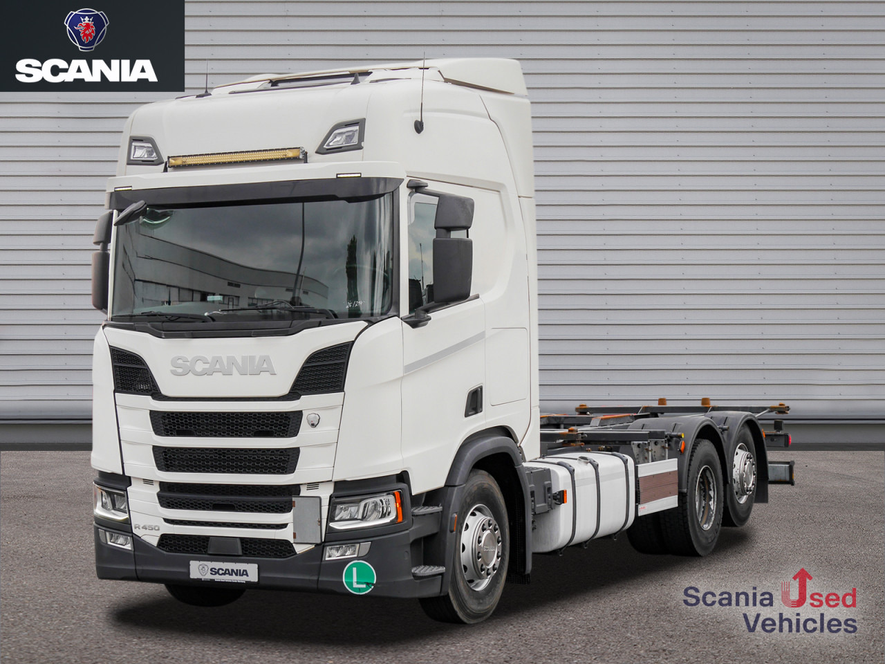 SCANIA R 450 B6x2*4NB Lenkachse, Standklima - Φορτηγό μεταφοράς εμπορευματοκιβωτίων/ Κινητό αμάξωμα: φωτογραφία 1 SCANIA R 450 B6x2*4NB Lenkachse, Standklima - Φορτηγό μεταφοράς εμπορευματοκιβωτίων/ Κινητό αμάξωμα: φωτογραφία 1