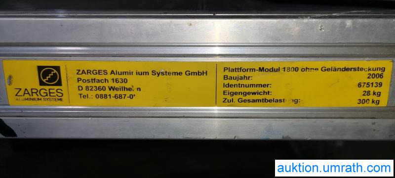 Posten Konvolut Zarges Plattform Laufsteg Bühne Überstieg Gehsteig Sockel Treppen Aluminium hochwertig - Εξοπλισμός γκαράζ: φωτογραφία 4 Posten Konvolut Zarges Plattform Laufsteg Bühne Überstieg Gehsteig Sockel Treppen Aluminium hochwertig - Εξοπλισμός γκαράζ: φωτογραφία 4