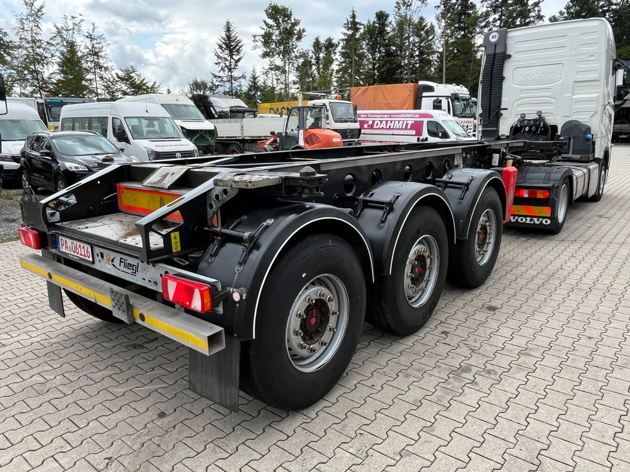 Επικαθήμενο μεταφοράς εμπορευματοκιβωτίων/ Κινητό αμάξωμα Fliegl Tank Container Chassis 20ft ADR: φωτογραφία 9