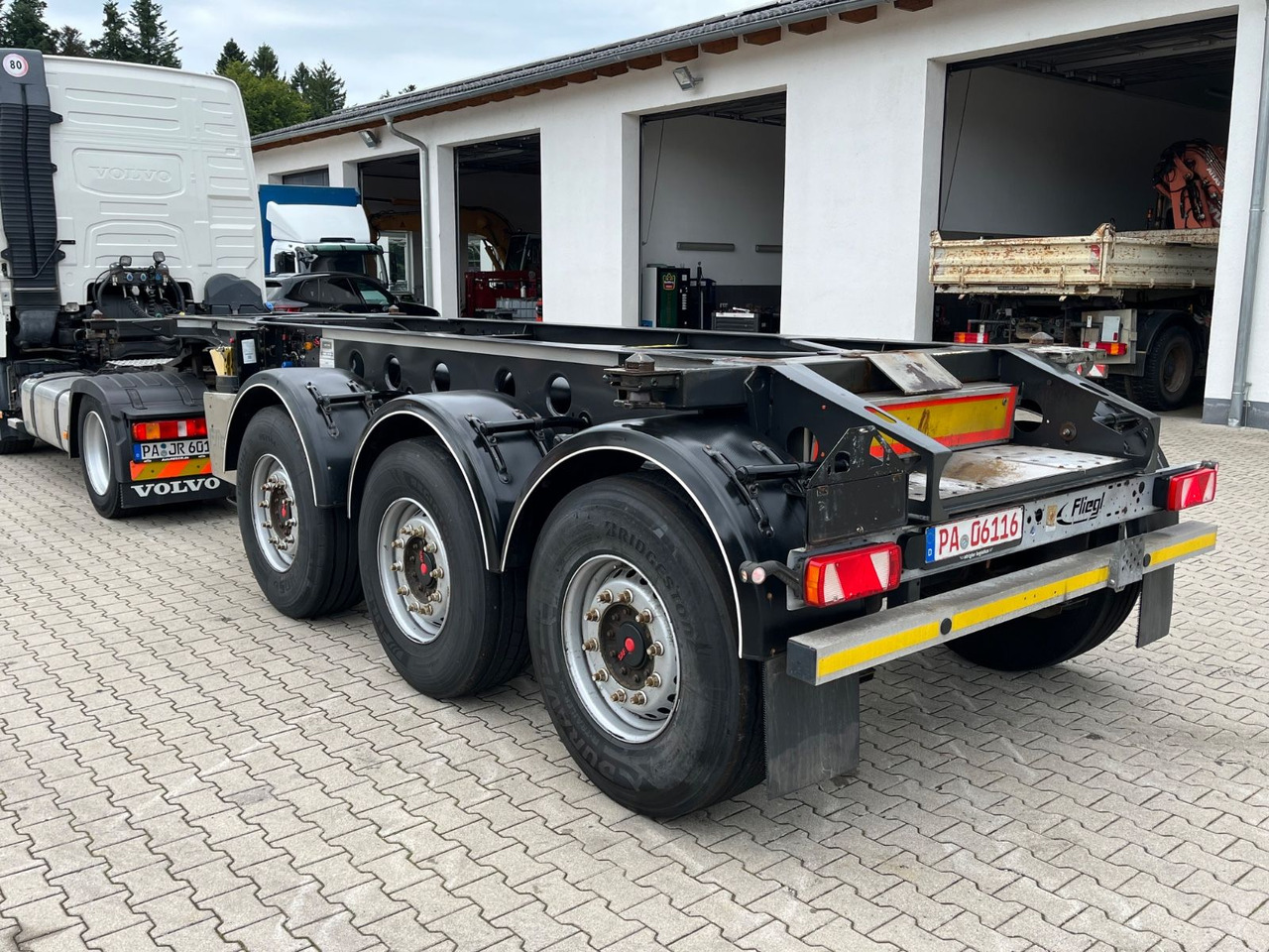 Επικαθήμενο μεταφοράς εμπορευματοκιβωτίων/ Κινητό αμάξωμα Fliegl Tank Container Chassis 20ft ADR: φωτογραφία 6